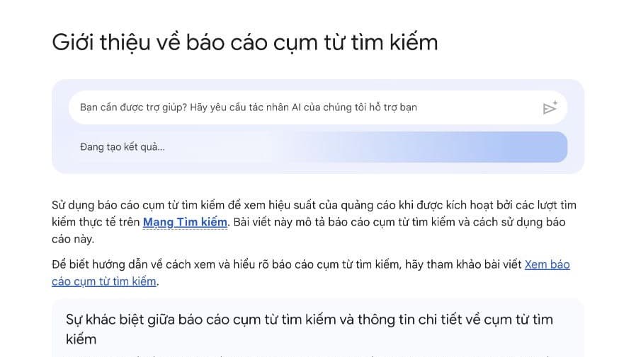 Hướng dẫn chính thức về báo cáo cụm từ tìm kiếm trong Google Ads