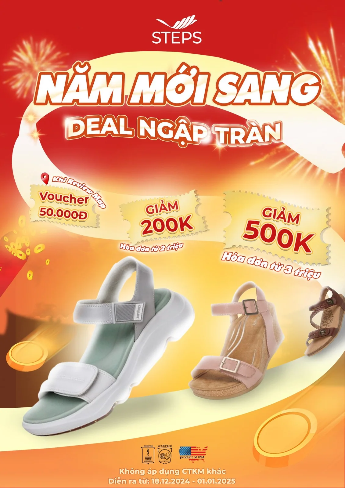 Thiết kế khuyến mại năm mới cho STEPS