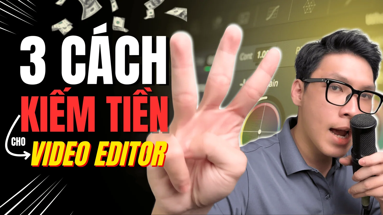 Thumbnail video ba cách kiếm tiền cho video editor